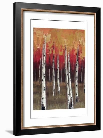 Forest Red 1-Sunny-Framed Art Print