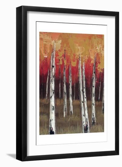 Forest Red 1-Sunny-Framed Art Print