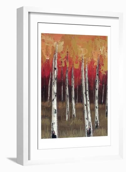 Forest Red 1-Sunny-Framed Art Print