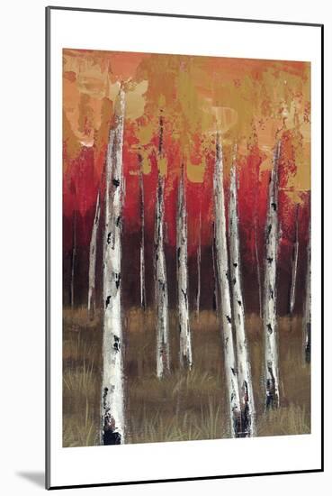 Forest Red 1-Sunny-Mounted Art Print