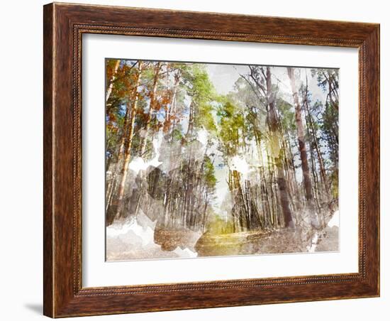 Forest Road I-Chamira Young-Framed Art Print