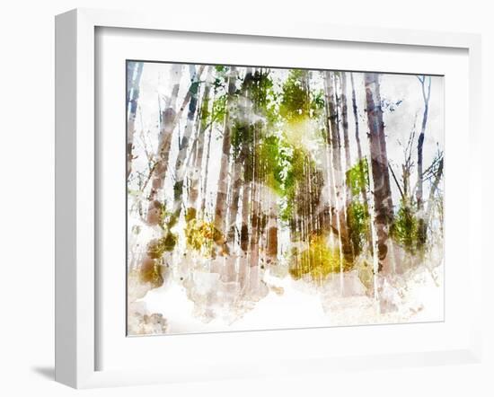 Forest Road II-Chamira Young-Framed Art Print