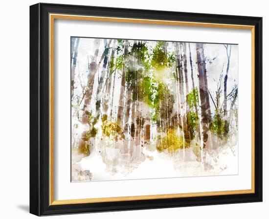 Forest Road II-Chamira Young-Framed Art Print