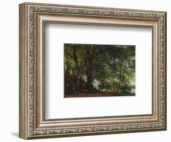 Forest Scene from Soro, Denmark-Carl Frederic Aagaard-Framed Premium Giclee Print