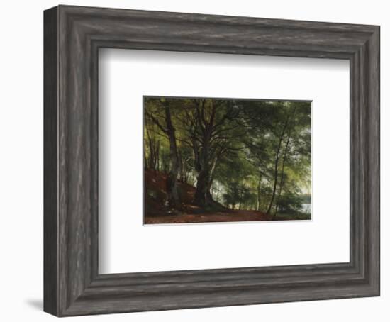 Forest Scene from Soro, Denmark-Carl Frederic Aagaard-Framed Premium Giclee Print