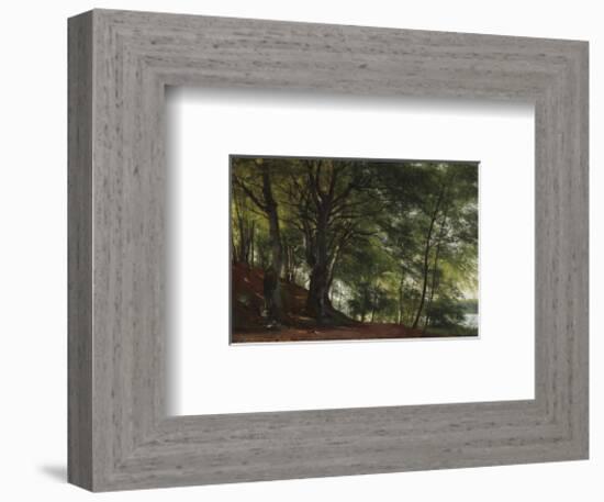 Forest Scene from Soro, Denmark-Carl Frederic Aagaard-Framed Premium Giclee Print