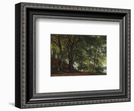 Forest Scene from Soro, Denmark-Carl Frederic Aagaard-Framed Premium Giclee Print