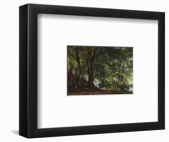 Forest Scene from Soro, Denmark-Carl Frederic Aagaard-Framed Premium Giclee Print