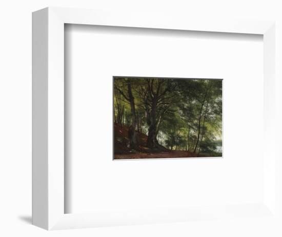 Forest Scene from Soro, Denmark-Carl Frederic Aagaard-Framed Premium Giclee Print