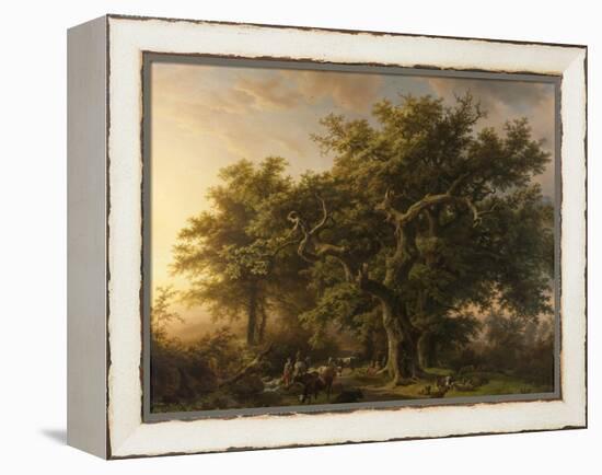 Forest Scene-Barend Cornelis Koekkoek-Framed Stretched Canvas