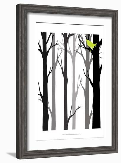 Forest Silhouette II-Erica J. Vess-Framed Art Print