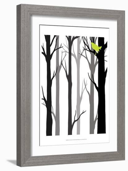 Forest Silhouette II-Erica J. Vess-Framed Art Print