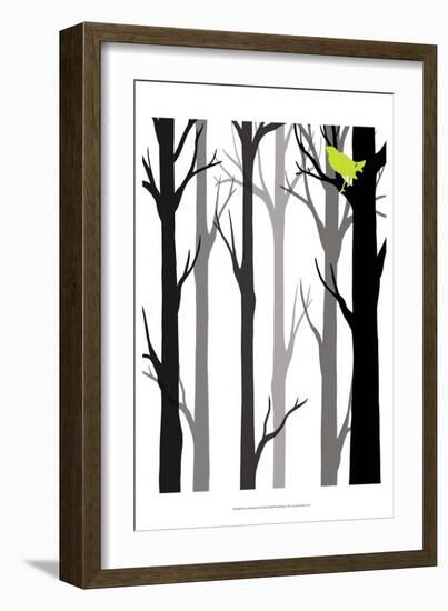 Forest Silhouette II-Erica J. Vess-Framed Art Print