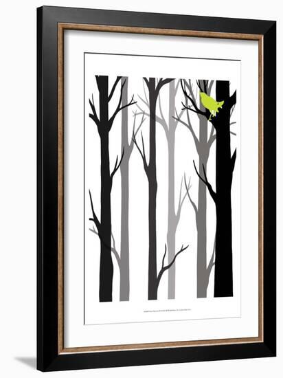 Forest Silhouette II-Erica J. Vess-Framed Art Print