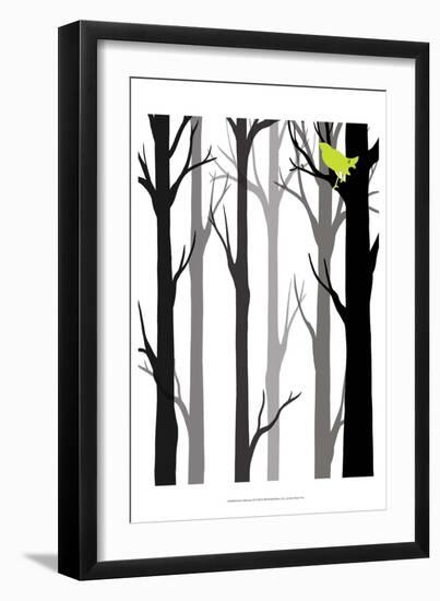 Forest Silhouette II-Erica J. Vess-Framed Art Print