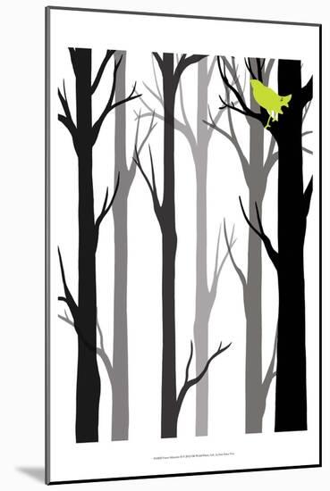 Forest Silhouette II-Erica J. Vess-Mounted Art Print