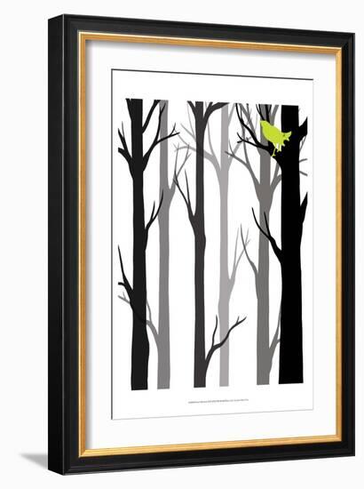 Forest Silhouette II-Erica J. Vess-Framed Art Print