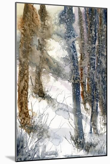 Forest Snow-null-Mounted Giclee Print