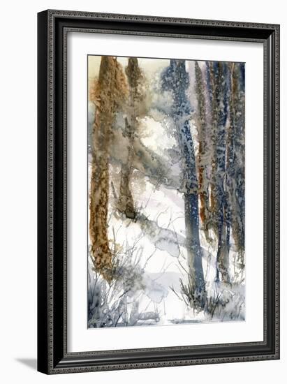 Forest Snow-null-Framed Giclee Print