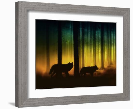 Forest Spirits-Julie Fain-Framed Art Print