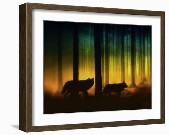 Forest Spirits-Julie Fain-Framed Art Print