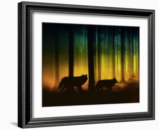 Forest Spirits-Julie Fain-Framed Art Print