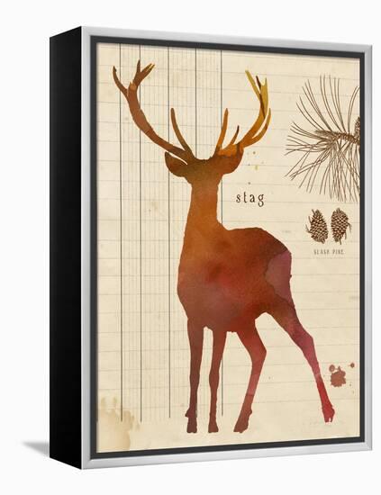 Forest Stag-Z Studio-Framed Stretched Canvas