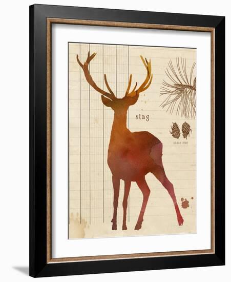 Forest Stag-Z Studio-Framed Art Print