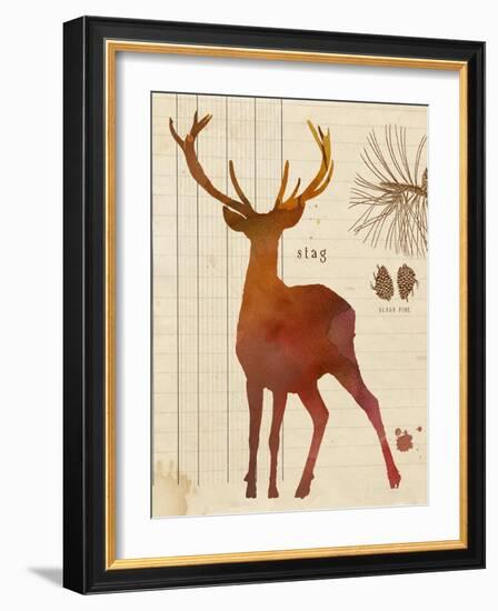 Forest Stag-Z Studio-Framed Art Print