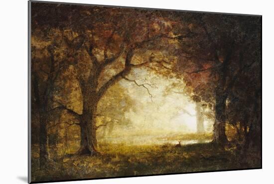 Forest Sunrise-Albert Bierstadt-Mounted Giclee Print
