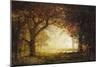 Forest Sunrise-Albert Bierstadt-Mounted Giclee Print