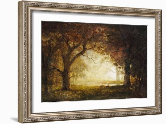 Forest Sunrise-Albert Bierstadt-Framed Giclee Print