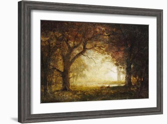 Forest Sunrise-Albert Bierstadt-Framed Giclee Print