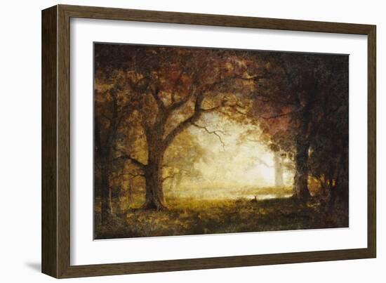 Forest Sunrise-Albert Bierstadt-Framed Giclee Print