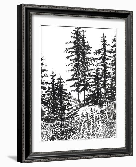 Forest Walk-Sandra Jacobs-Framed Giclee Print