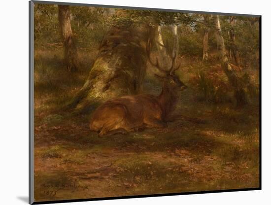 Forest with a Buck, 1875 (Oil on Canvas)-Rosa Bonheur-Mounted Giclee Print