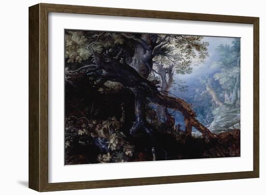 Forest with Deer, C.1608-10-Roelandt Jacobsz. Savery-Framed Giclee Print