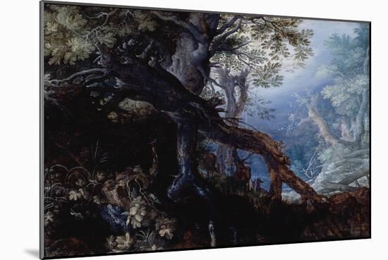 Forest with Deer, C.1608-10-Roelandt Jacobsz. Savery-Mounted Giclee Print