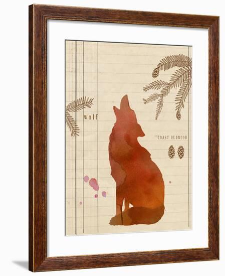 Forest Wolf-Z Studio-Framed Art Print