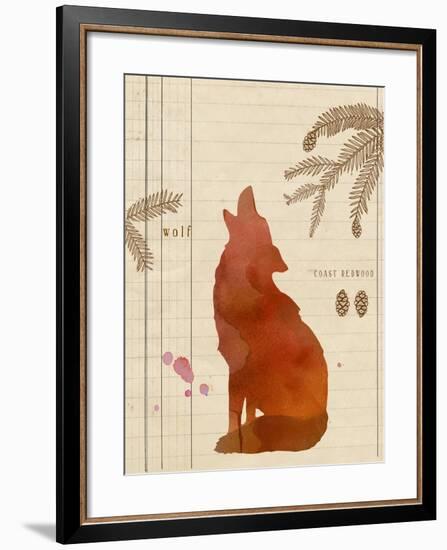 Forest Wolf-Z Studio-Framed Art Print