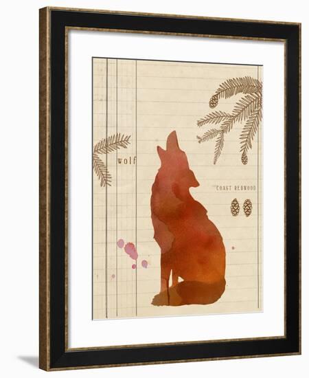 Forest Wolf-Z Studio-Framed Art Print