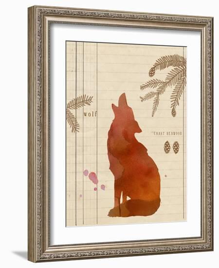 Forest Wolf-Z Studio-Framed Art Print