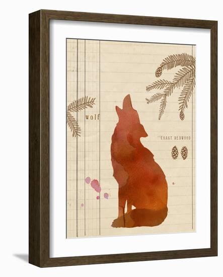 Forest Wolf-Z Studio-Framed Art Print