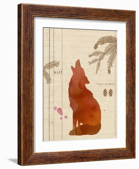 Forest Wolf-Z Studio-Framed Art Print