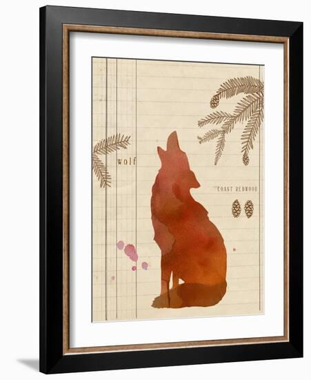 Forest Wolf-Z Studio-Framed Art Print