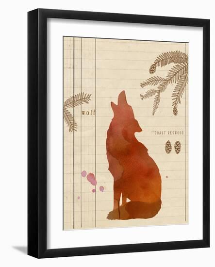 Forest Wolf-Z Studio-Framed Art Print