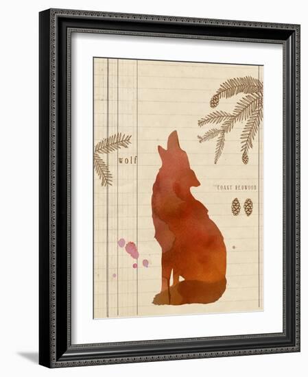 Forest Wolf-Z Studio-Framed Art Print