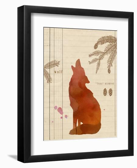 Forest Wolf-Z Studio-Framed Art Print