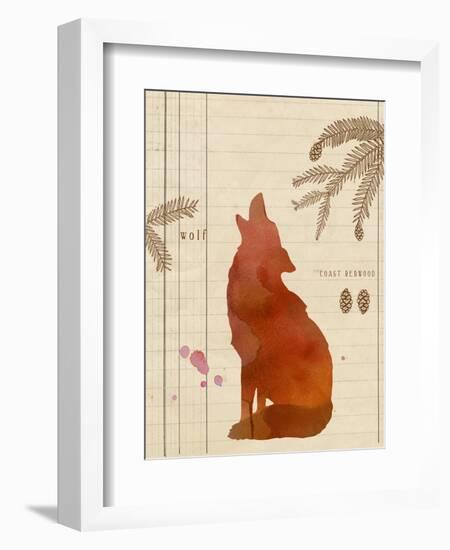 Forest Wolf-Z Studio-Framed Art Print