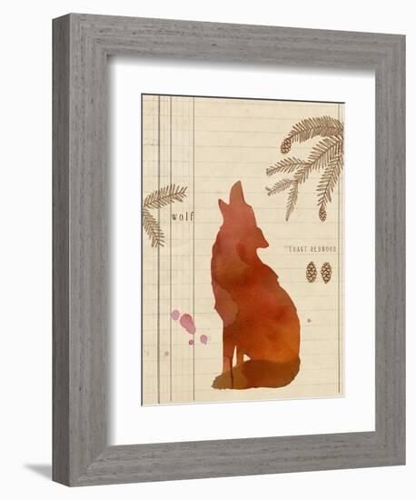 Forest Wolf-Z Studio-Framed Premium Giclee Print